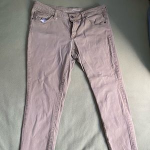 Tan Straight Leg Jeans